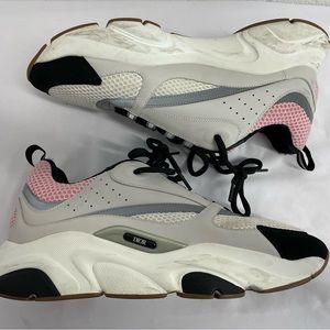 Men’s Dior B22 sneaker pink, grey, and black